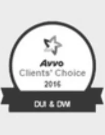 Avvo's Clients' Choice 2016 for DUI & DWI